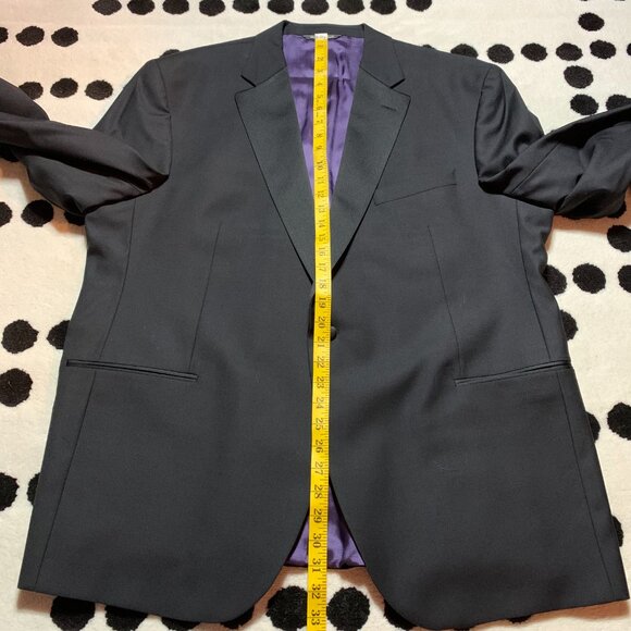 Vintage 90s Union Label Jack Victor Gable Tux Super 100's Wool Tuxedo Jacket - Picture 15 of 16